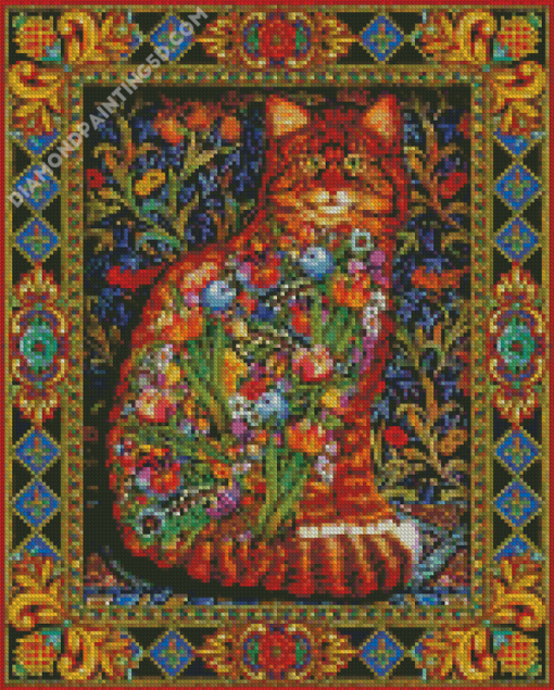 Tapestry Cat Diamond Paintings