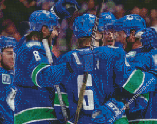 Vancouver Canucks Ice Hockey Player Diamond Paintings