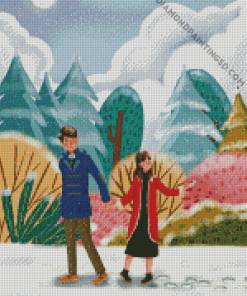 Winter Snow Date Diamond Paintings