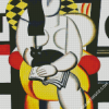 Fernard Leger Woman With A Cat Diamond Paintings