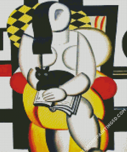 Fernard Leger Woman With A Cat Diamond Paintings