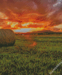 Country Sunset Diamond Paintings