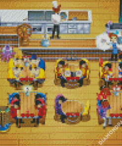 Diner Dash Video Game Diamond Paintings