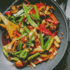 Healthy Vegetable Stir Fry Diamond Paintings