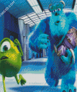 Animated Sully And Mike Diamond Paintings