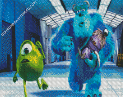 Animated Sully And Mike Diamond Paintings