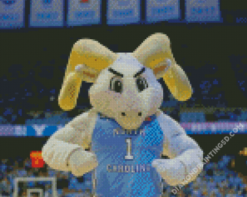 Unc Tar Heel Mascot Diamond Paintings