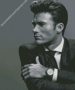 Black And White Scott Eastwood Diamond Paintings