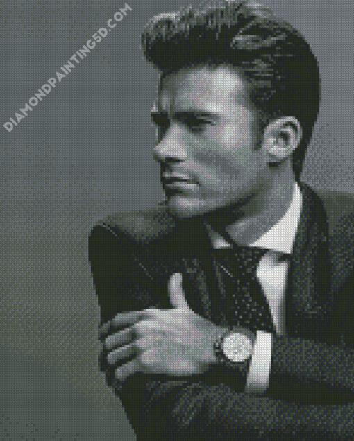 Black And White Scott Eastwood Diamond Paintings