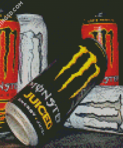 Colorful Monster Energy Drinks Diamond Paintings