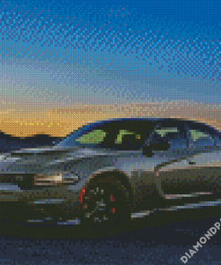 Grey Dodge Hellcat Diamond Paintings