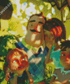 Hello Neighbor Character Diamond Paintings