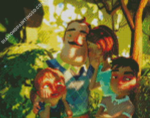 Hello Neighbor Character Diamond Paintings