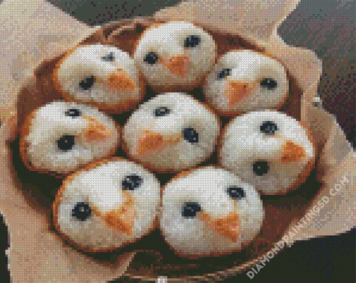 Owl Rice Balls Diamond Paintings