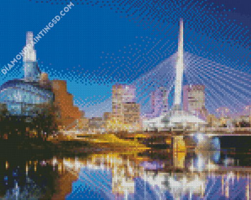 Winnipeg Skyline Canada Diamond Paintings