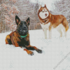 Winter Dogs Diamond Paintings