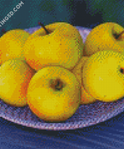 Yellow Apple Fruit Diamond Paintings