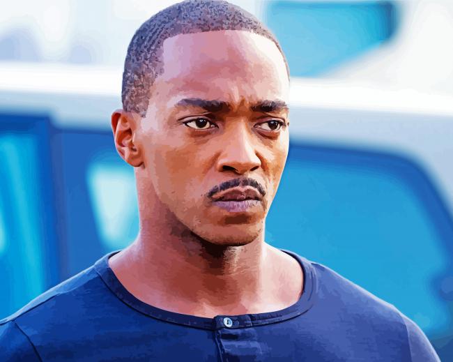 Actor Anthony Mackie Diamond Paintings