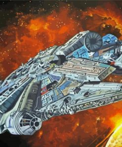 Aesthetic Millennium Falcon Art Diamond Paintings