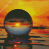 Aesthetic Sunset Through Glass Ball Diamond Paintings