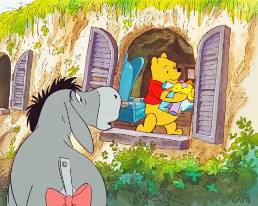 Aesthetic Winnie The Pooh And Eeyore Diamond Paintings