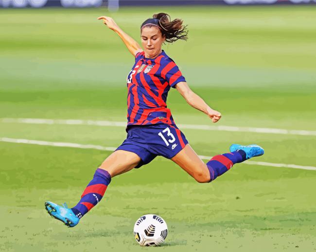 Alexandra Morgan Carrasco Soccer Player Diamond Paintings