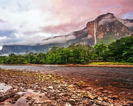 Angel Falls Venezuela Diamond Paintings