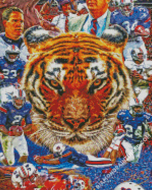 Auburn Tigers Art Diamond Paintings