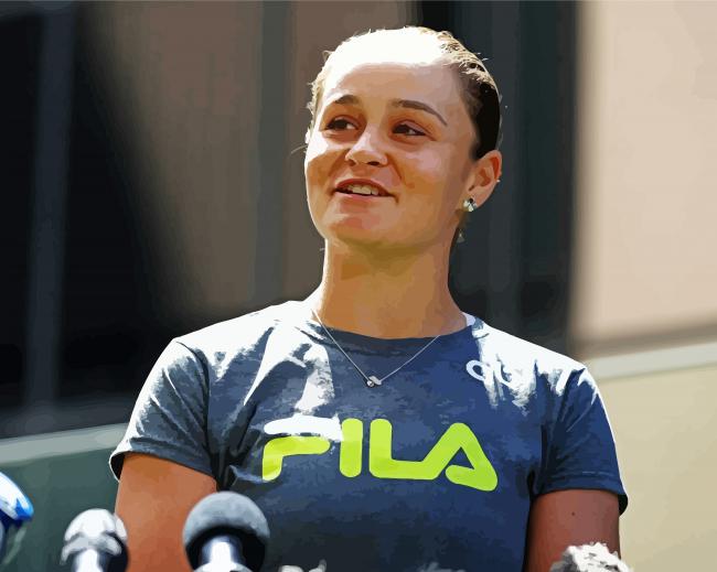 Australian Tennis Player Ash Barty Diamond Paintings