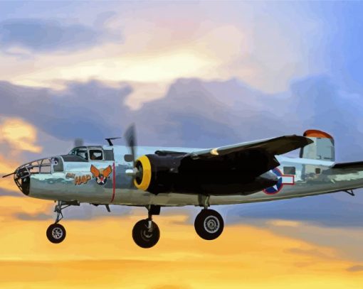 B25 Mitchell Sunset Diamond Paintings