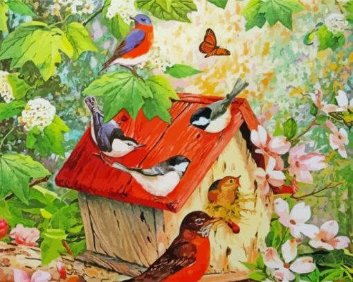 Butterflies And Birds Diamond Paintings