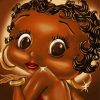 Black Betty Boop Art Diamond Paintings