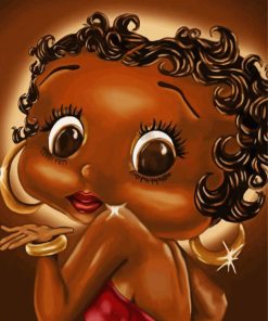 Black Betty Boop Art Diamond Paintings