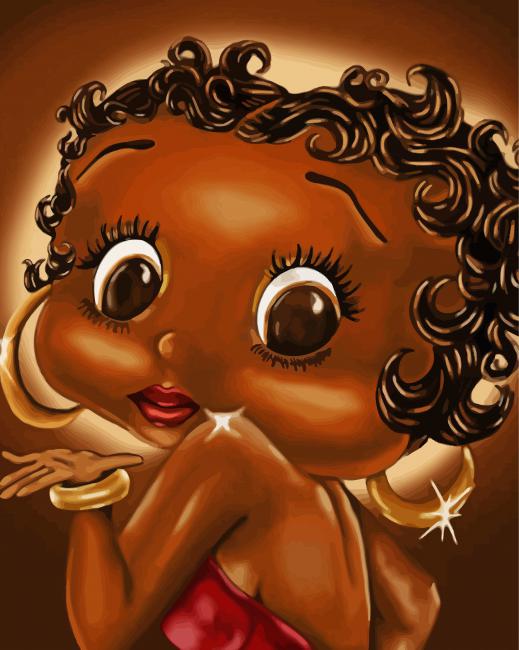 Black Betty Boop Art Diamond Paintings