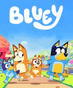 Bluey Cartoon Diamond Paintings