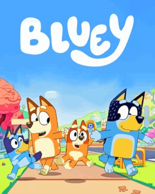 Bluey Cartoon Diamond Paintings