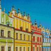 Colorful Historic Houses Diamond Paintings