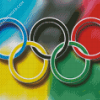 Colorful Olympic Rings Diamond Paintings