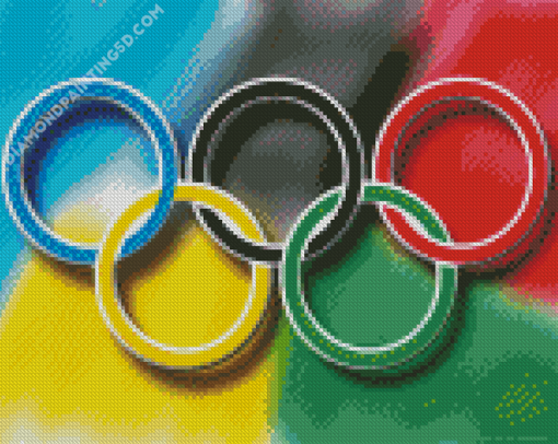 Colorful Olympic Rings Diamond Paintings