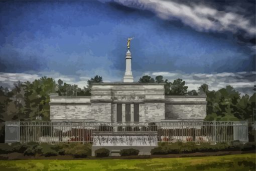 Columbia South Carolina Temple Art Diamond Paintings