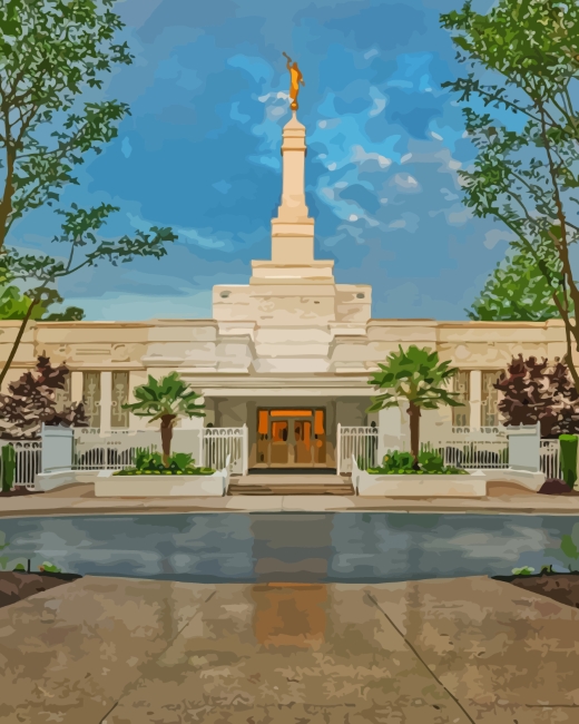 Columbia South Carolina Temple Building Diamond Paintings