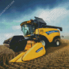 Combine Harvester Vehicle Diamond Paintings