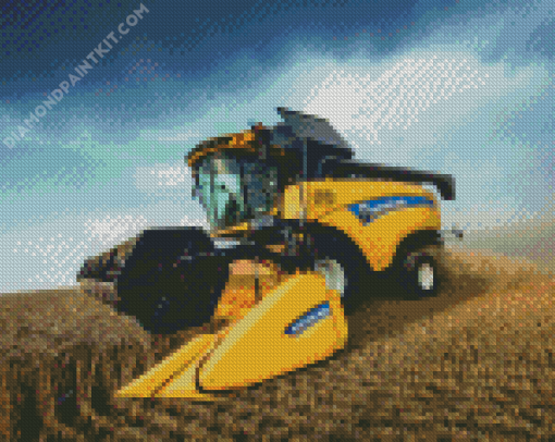 Combine Harvester Vehicle Diamond Paintings