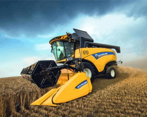 Combine Harvester Vehicle Diamond Paintings