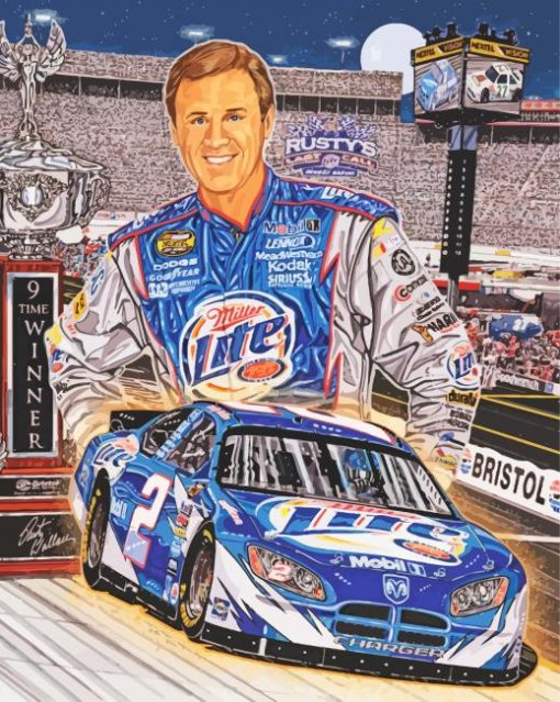 Cool Rusty Wallace Art Diamond Paintings