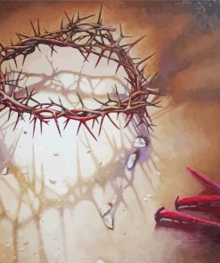 Crown Of Thorns And Nails Art Diamond Paintings