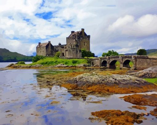 Eilean Donan Castle Building Diamond Paintings