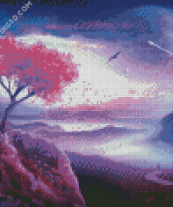 Fantasy Purple Tree Diamond Paintings