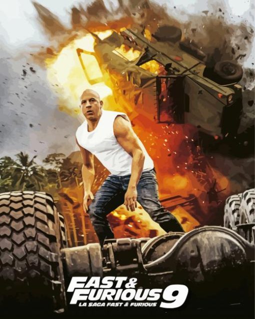 Fast And Furious Poster Diamond Paintings