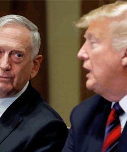 General Mattis And Trump Diamond Paintings